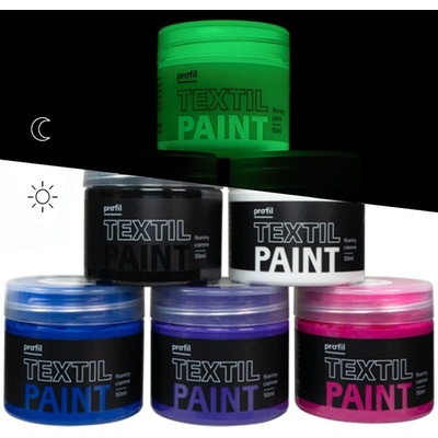 Profil Sada farieb na tmavý textil Galaxy 6 x 50 ml