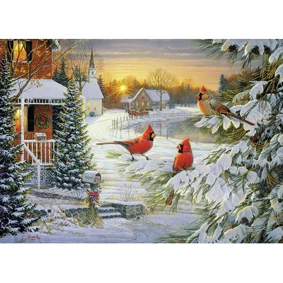 Cobble Hill - Puzzle Sunset Cardinals - 1 000 piese