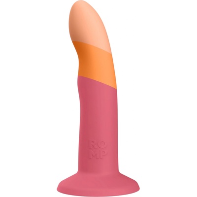 ROMP Dizi - гъвкав силиконов дилдо (розово-оранжево)