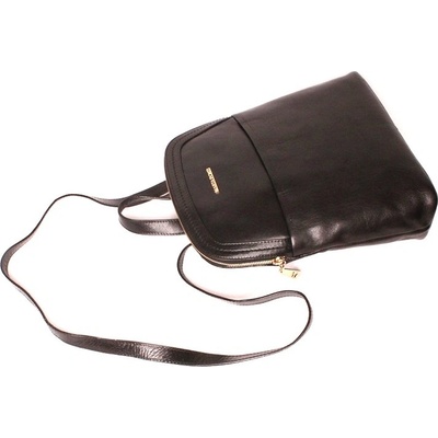 Marta Ponti dámský luxusní černý střední batoh/crossbody