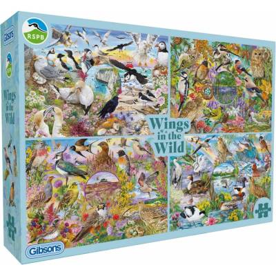GIBSONS RSPB Křídla v divočině 4x500 dílků