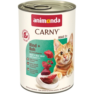 Carny Adult hovězí srnec a brusinky 12 x 400 g