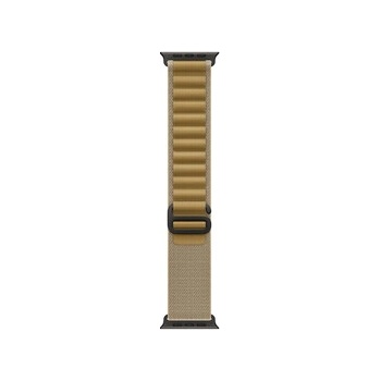Apple Watch 49mm Loop: Tan Alpine Loop - Large - Black Titanium Finish (myq23zm/a)