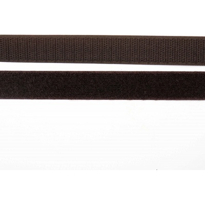Pro Háčkování Suchý zip, 20 mm, komplet hnědá
