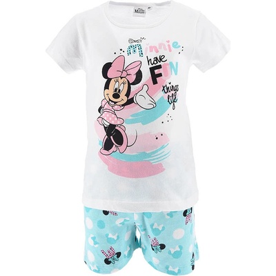 Sun City dětské pyžamo Minnie Mouse Fun tyrkysová