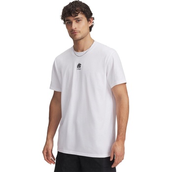 Under Armour Мъжка тениска Under Armour Curry Logo Heavyweight T-Shirt Mens - White/Black