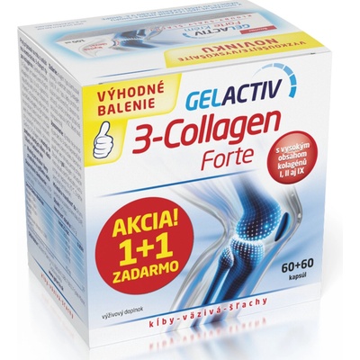 Salutem Pharma Gelactive 3 Collagen Forte 60 + 60 kapsúl