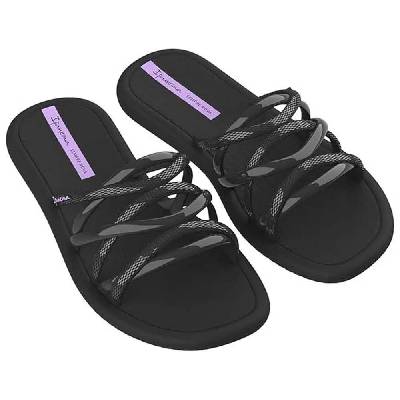 Meu Sol slides - Black (Black / Lilac)