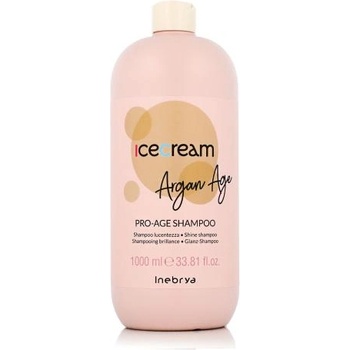 Inebrya Ice Cream Argan Age Pro-Age Shampoo 1000 ml подхранващ шампоан за суха и чувствителна коса унисекс