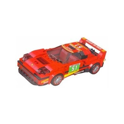 LEAN Toys Construction Blocks Car Robot 2in1 Red Drive 329 pcs