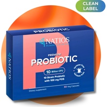 Natios Premium Probiotic 10 miliard CFU 10 kmenů 60 veg kapslí