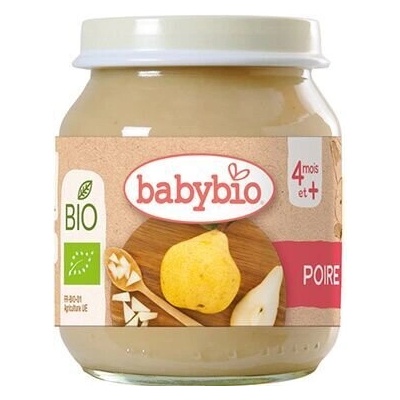 Bebybio Био Плодово пюре - Круша (4+ месеца) - 130г - Babybio