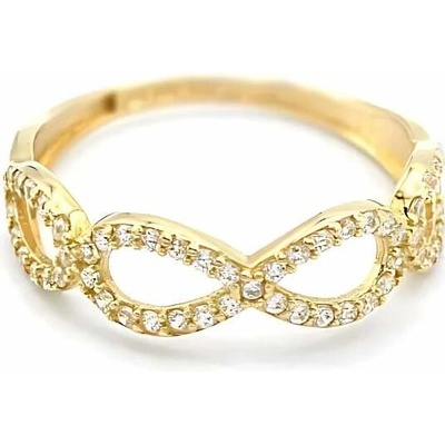 B&B Goldinvestic zlatý oka nekonečno se zirkony N5291