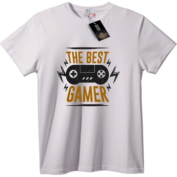 NOONEBRAND Тениска Най-Добрият Геймър - M, White