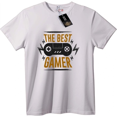 NOONEBRAND Тениска Най-Добрият Геймър - M, White