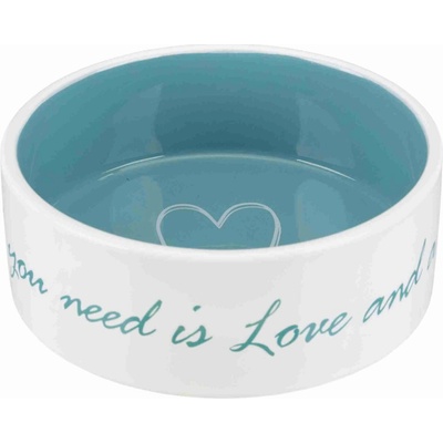 Trixie keramická miska Pet's home krémovo petrolejová 0,8 l 16 cm