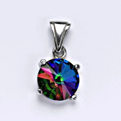 Čištín Stříbrný přívěšek se Swarovski krystalem vitrail medium Rivoli P 1188/5