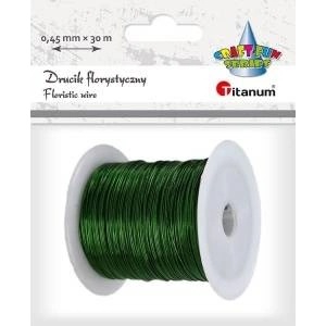 TITANUM Floristic wire 0, 45mm x 30m green