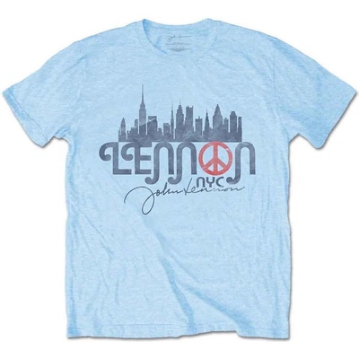 John Lennon New York City Skyline Light Blue XL Риза (JLTS17MLB04)