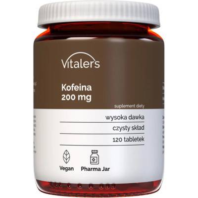 Vitaler's Стимулира енергията и мозъчната функция - Кофеин, 200 mg x 120 таблетки (407191 (VIT-0719) VIT)