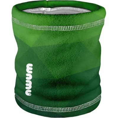 Wamu Dětský fleecový nákrčník Mozaika zelená – Zboží Dáma