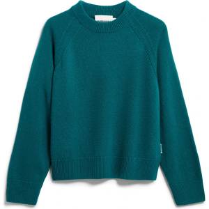 ARMEDANGELS Дамски пуловер ARMEDANGELS Women's Wool Knit Sweater Jumper - Petrol Velvet (117-4050-0213)