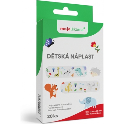 Moje lékárna Dětská náplast 2 velikosti 20 ks