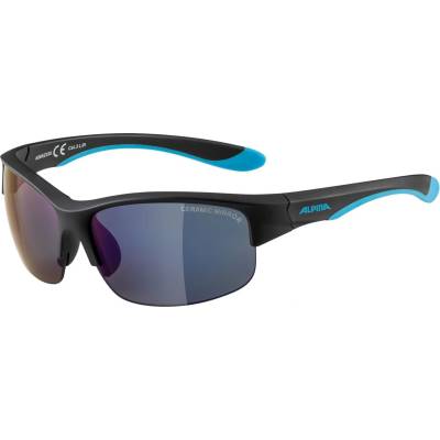 Alpina Детски слънчеви очила Alpina Kid's Flexxy Youth HR Mirror Cat 3 Sunglasses - Black Blue Matt / Blue Mirror - размер One Size (205-2232-0211)