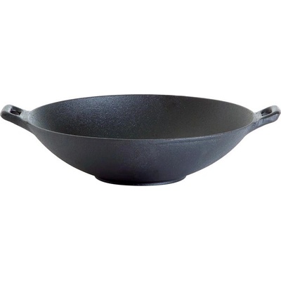 PWI Litinová WOK pánev se dvěma madly 30 cm