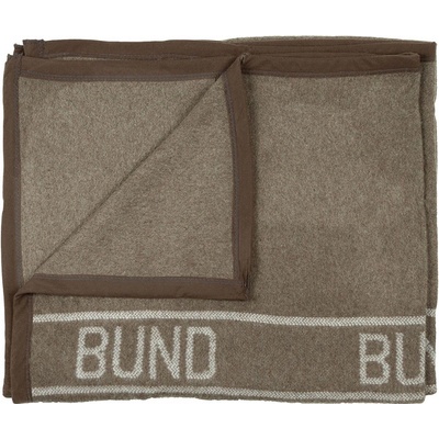 Bundeswehr deka vlněná BUND hnědozelená 220x130