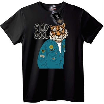 NOONEBRAND Тениска Тигър Градски Стил - S, Black