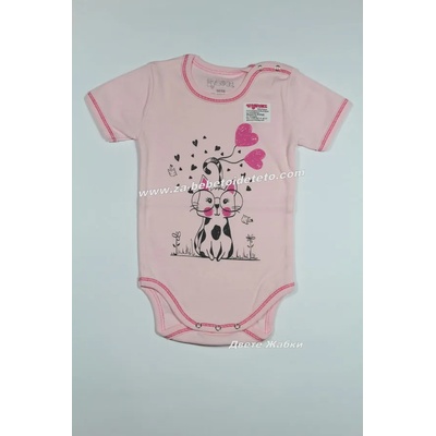 mymosa Боди с къс ръкав Коте, 50/56, 62/68, 74/80, 86/92, 98/104