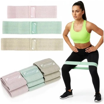 Springos Комплект фитнес ластици ActiGet 3 бр. 3 нива на съпротивление (ACT0107)