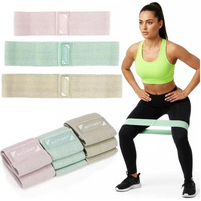 Springos Комплект фитнес ластици ActiGet 3 бр. 3 нива на съпротивление (ACT0107)