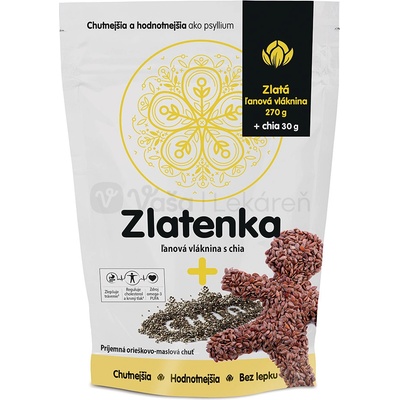Zlatenka Ľanová vláknina s chia 300 g