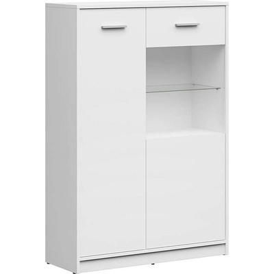 BRW Ниска витрина nepo plus reg1d1w/90 бяло
