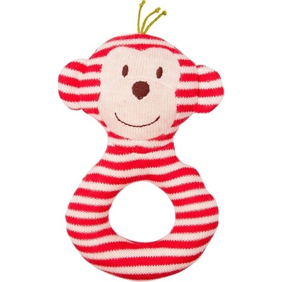 Spiegelburg Hrkálka Opička BabyGlück červená
