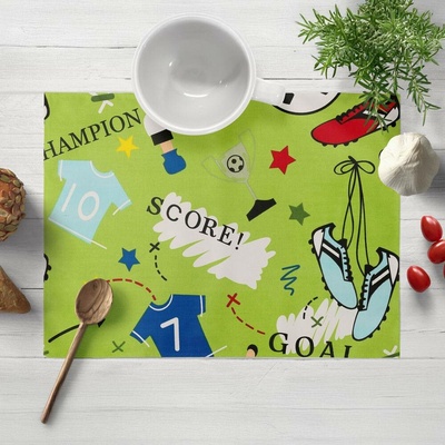 Biante bavlna prostírání Sandra SA-645 Fotbal to je hra na zeleném 35x45cm