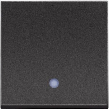 BTicino Бутон с LED индикация 2 мод. 10A цвят Черен /блистер/ Classia - RG4005M2L (RG4005M2L)