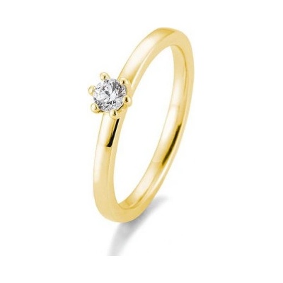 Sofia Diamonds prsteň zo žltého zlata s diamantom BE41 05988 Y
