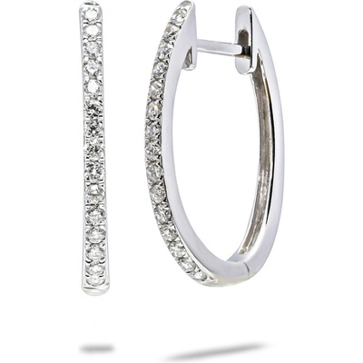 Blink-Blink luxusné diamantové náušnice biele zlato 3342BDA