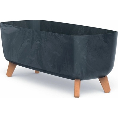 PROSPERPLAST Kvetináč GRACIA CASE BETON EFFECT 58cm antracit