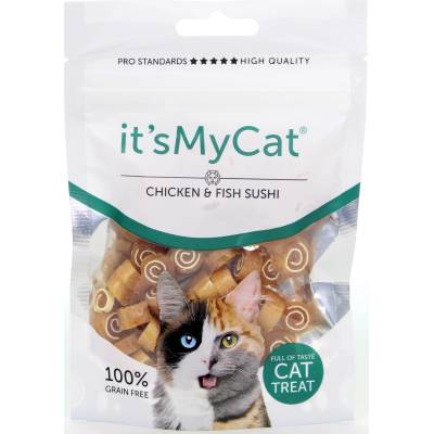 It’s My Cat It's My Cat Suchi Chicken & Fish Grain Free - Котешко лакомство суши пиле и риба , без зърно, 4 броя х 50 гр