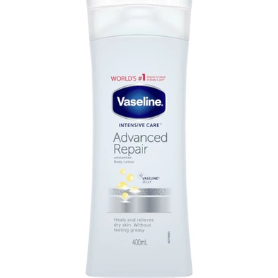 Vaseline Intesive telové mlieko hydratačné Fragrance Free 400 ml