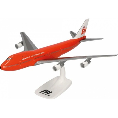 Herpa Boeing B747 127 Braniff International Big Orange Colors Snap Fit 1:250