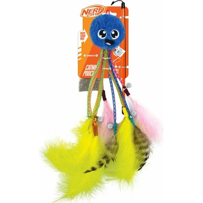 Nerf Cat chobotnička s rolničkami a hůlkou 30 cm