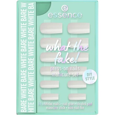 essence what the fake! umělé nehty 04 BARE WHITE 28 ks