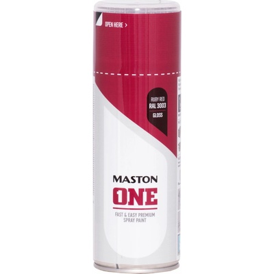 Maston one lak v spreji Matt RedRAL3003 400 ml rubínovo červený
