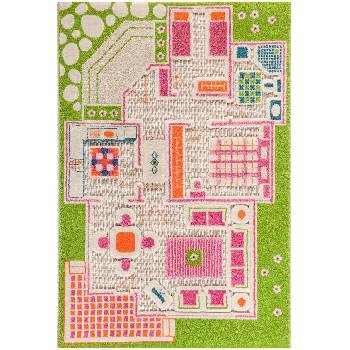 IVI Килим IVI Къщичка за кукли 80 x 150 см зелен (121MD015YE80153)