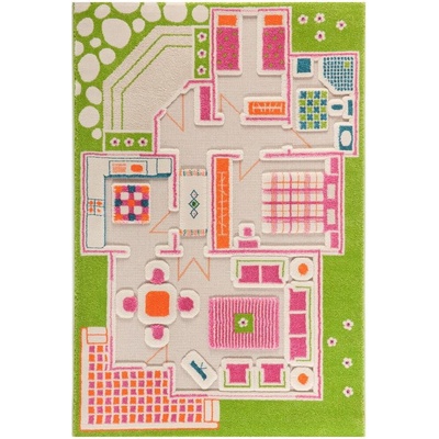 IVI Килим IVI Къщичка за кукли 80 x 150 см зелен (121MD015YE80153)